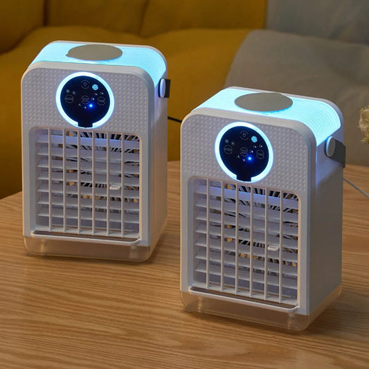 Mini Portable Air Conditioner with Touchscreen and Mist Cooling