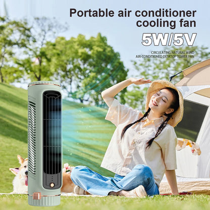 Bladeless Portable Air Conditioner Tower Fan