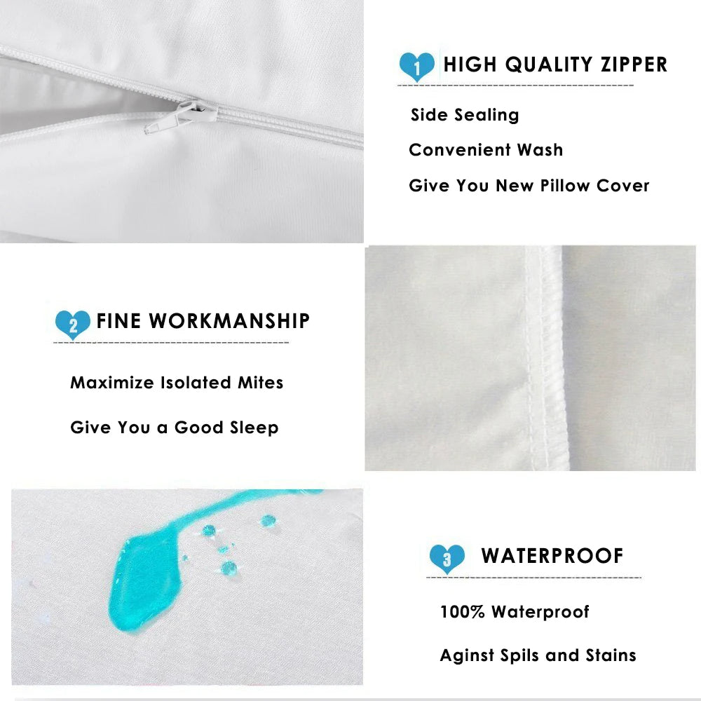 Waterproof Pillowcase for Bed Bug Control
