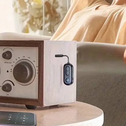 Wireless Bluetooth 5.4 Audio Transmitter Receiver Airplane Adapter with Mic