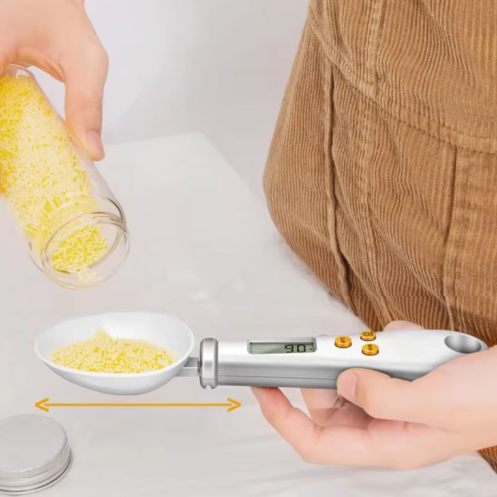 2-in-1 Digital Mini Spoon Scale & Food Thermometer