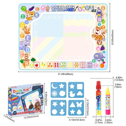 Magic Reusable Doodle Mat - No Mess Coloring Board for Kids