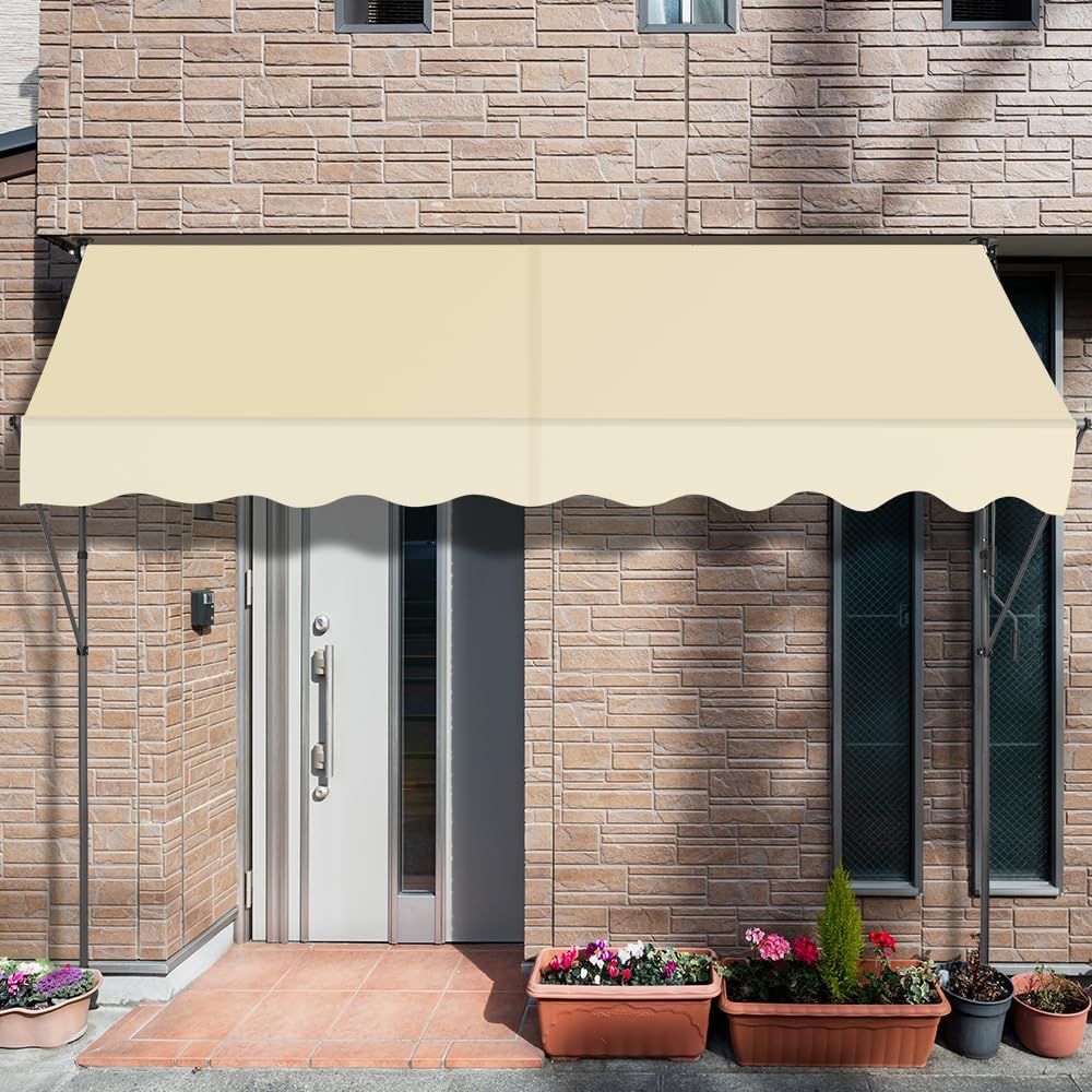 Outdoor No Drilling UV Protection Patio Sunshade Awning