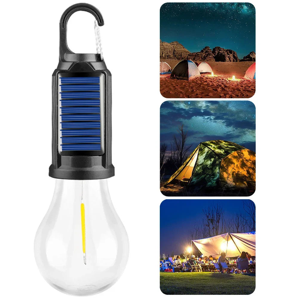 Solar Rechargeable Hooked Camping Light