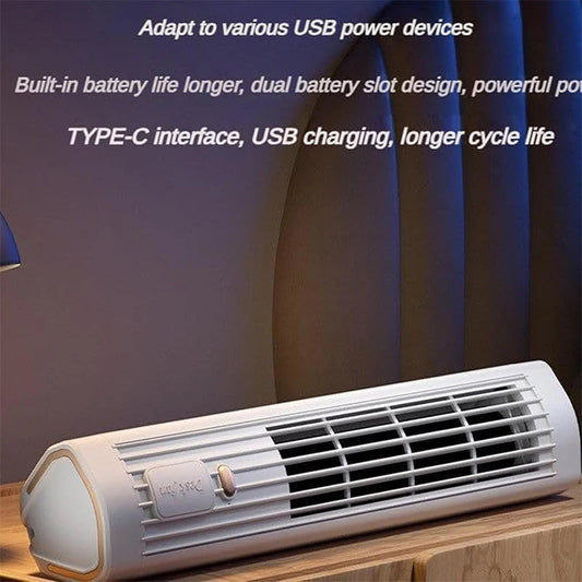 USB Rechargeable Portable Air Conditioner Tower Fan