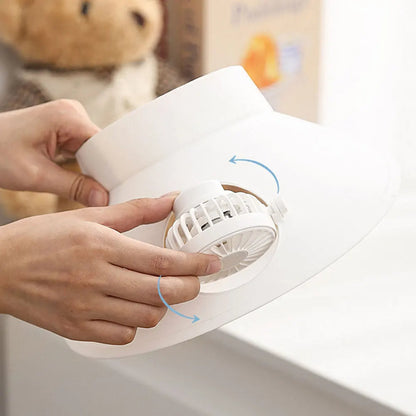 Sun Visor Hat with Cooling Fan