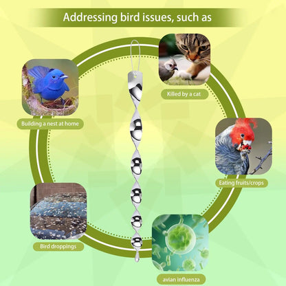 Reflective Bird Deterrent Spiral Rod