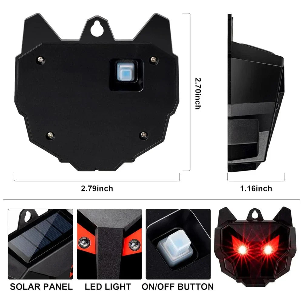 Solar Powered Outdoor Nocturnal Animal Repeller 2PCS