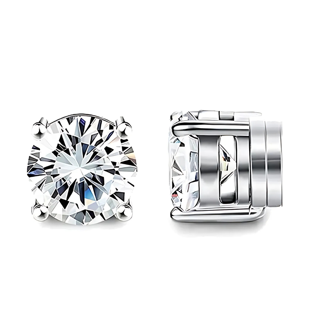 Premium Unisex Magnetic Crystal Design Stud Earrings