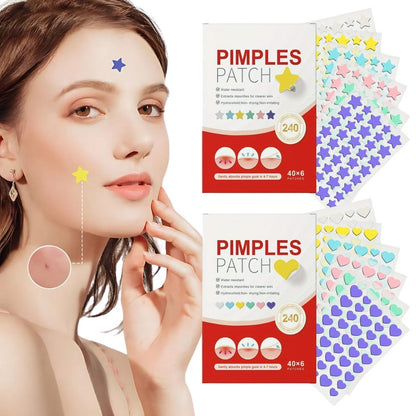 240 Pcs Cute Colorful Pimple Patches