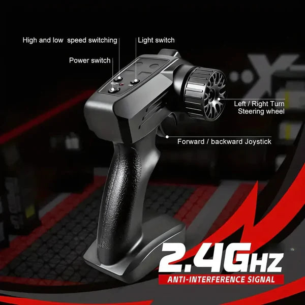 Retro Drift Master – 4WD RC Car with LED Lights