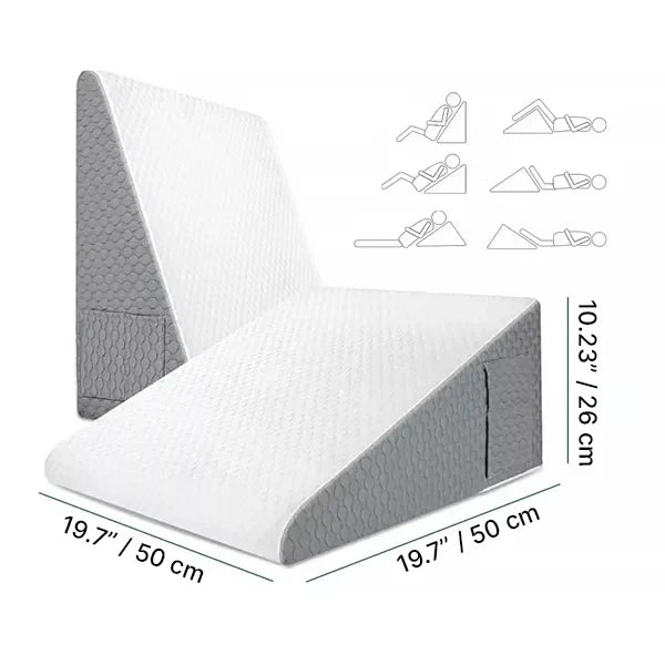 Triangle Memory Foam Wedge Pillow for Sleeping