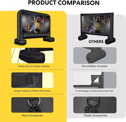 Outdoor Movie Screen And Projector