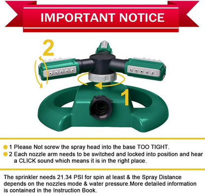 Garden Lawn Water Sprinkler