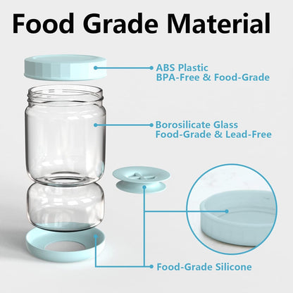 Glass Pickle Separator Jar