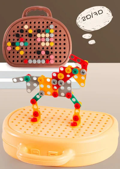 Children Electric Drill Puzzle Toolbox