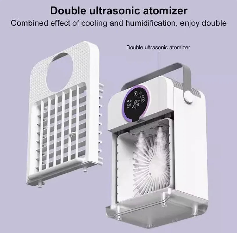 Mini Portable Air Conditioner with Touchscreen and Mist Cooling