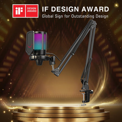 Gaming PC Microphone Podcast Condenser Mic