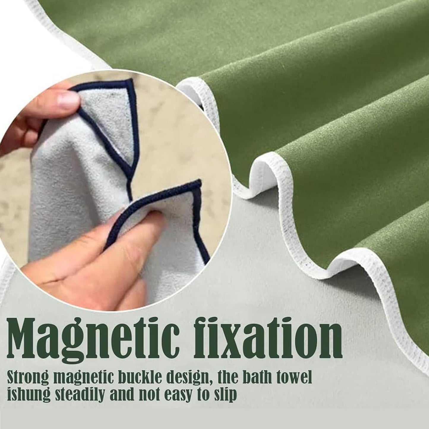 Magnetic Quick-Dry Beach Towel