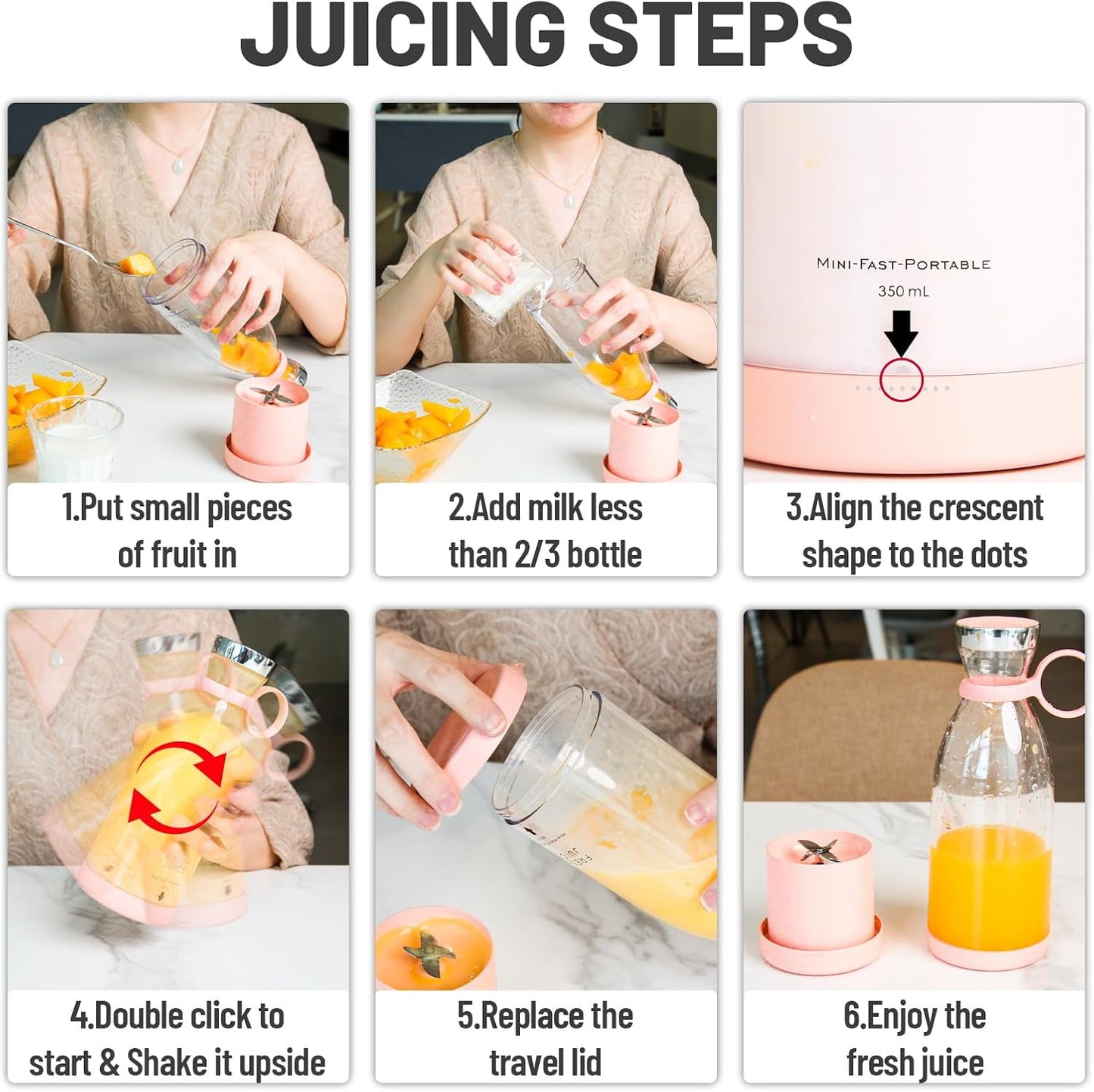Portable Electric Juicer Blender