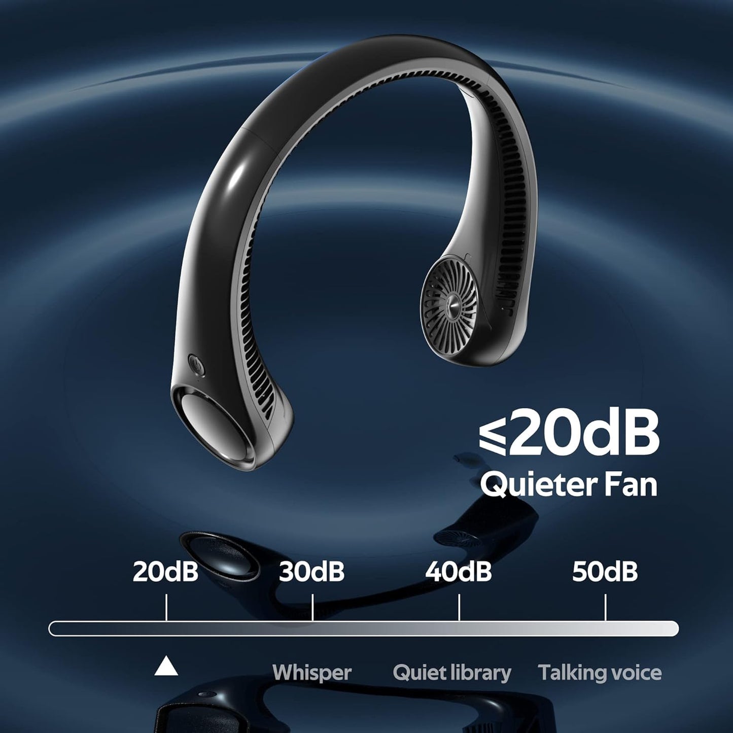 Portable Hands Free 360° Cooling Neck Fan