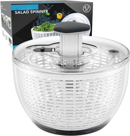 One-Handed Large Lettuce Salad Spinner