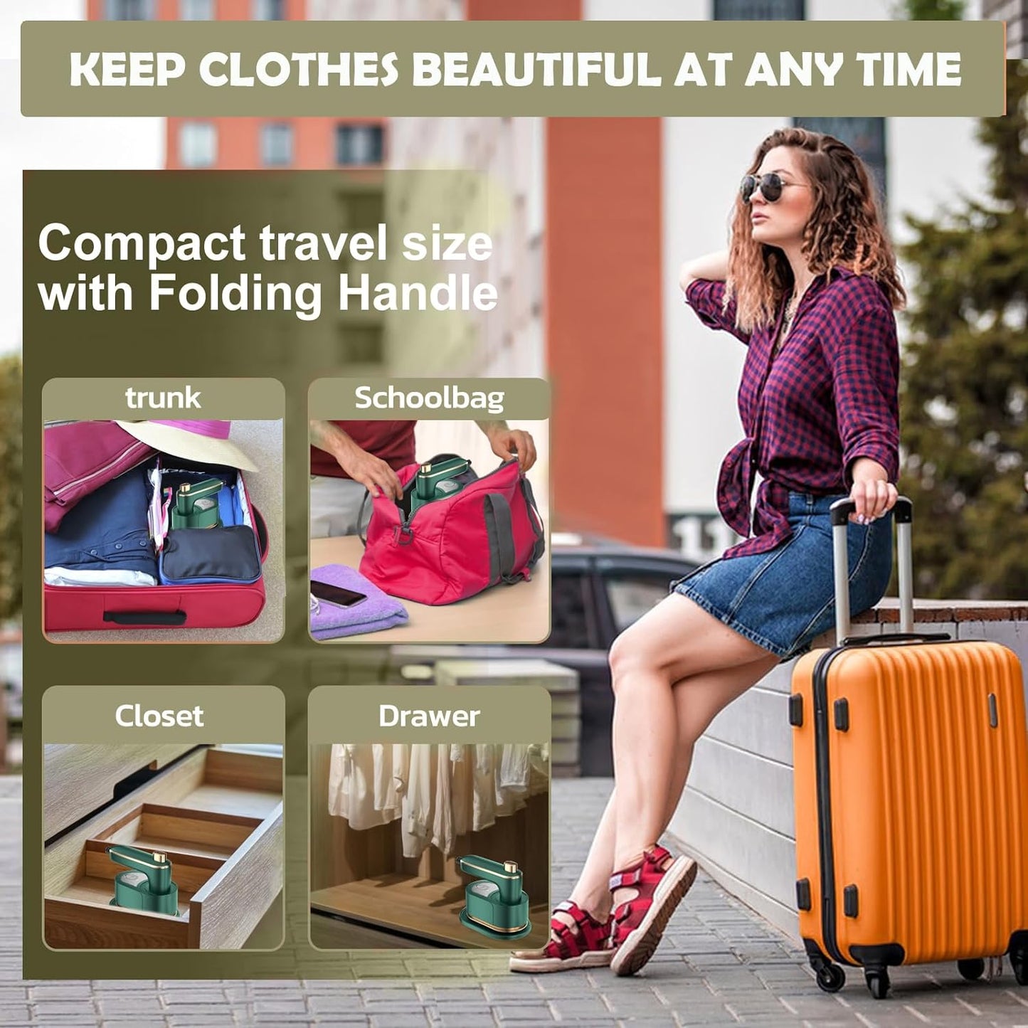 Mini Travel Steam Iron For Clothes