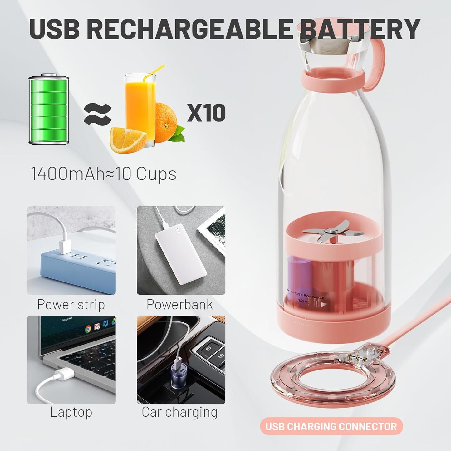 Portable Electric Juicer Blender