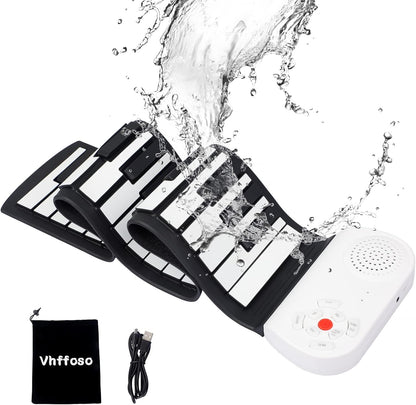 Portable Piano Keyboard Roll Up