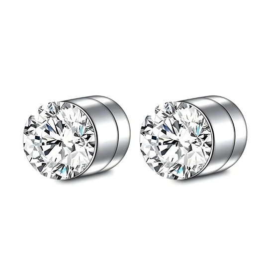 Premium Unisex Magnetic Crystal Design Stud Earrings