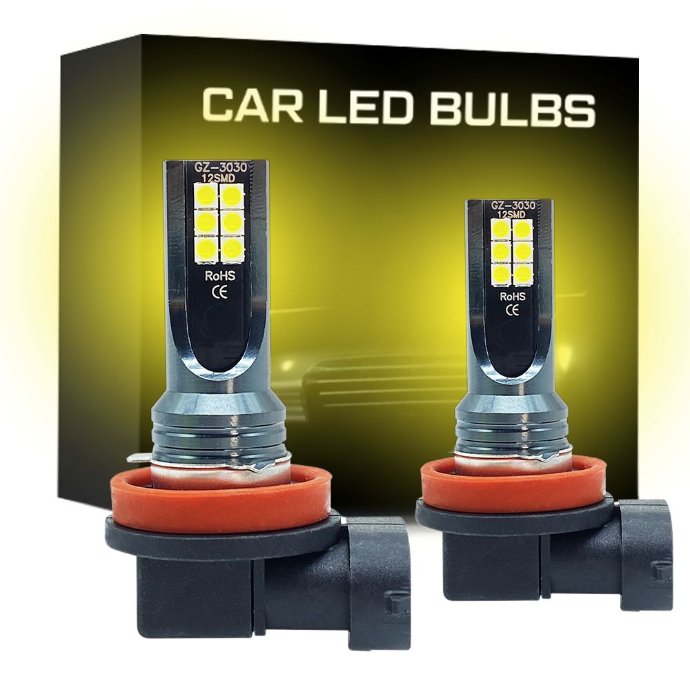 High Brightness Plug In Car Fog Lights H8 H9 H11