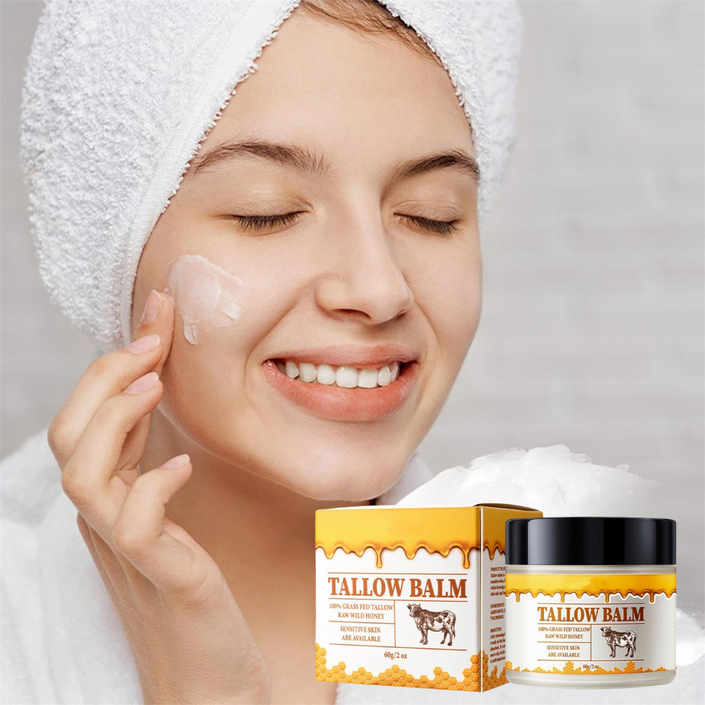 Hydrating Beef Tallow Honey Moisturizer Face & Body Balm