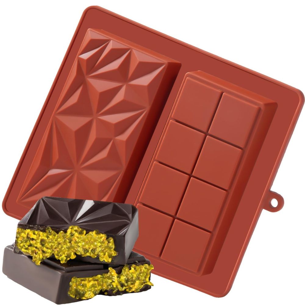 Dubai Chocolate Bar Food Safe Silicone Mold