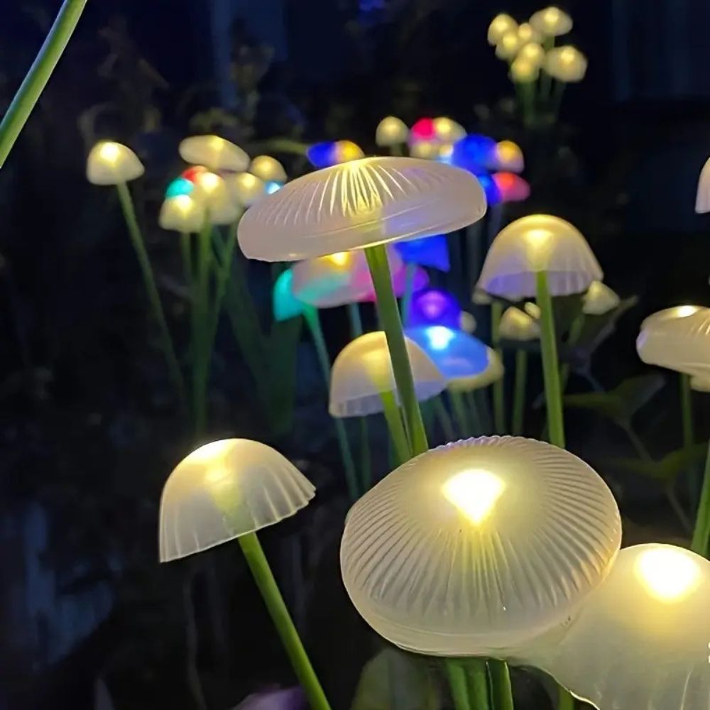 Solar Swaying Mushroom Garden Decor Lights