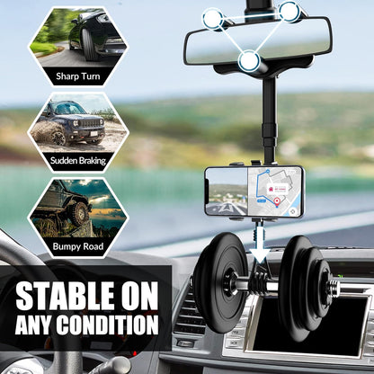 Rearview Mirror Phone Holder