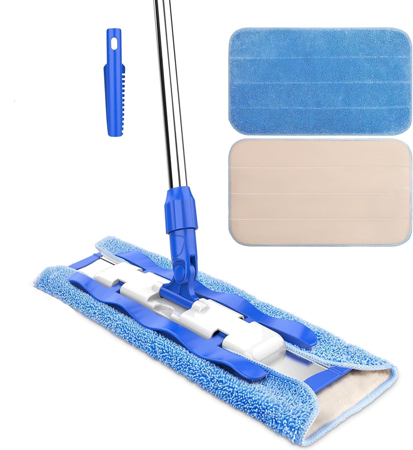 Flat Mope With Reusable Washable Mop Cloths