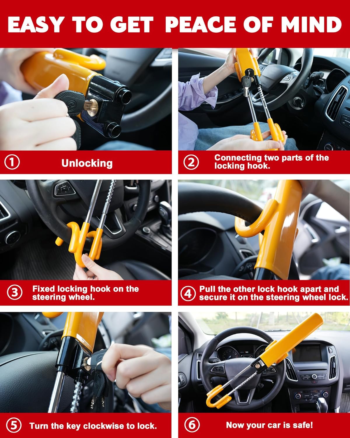 Car Steering Wheel Lock