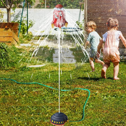 Kids Flying Rocket Water Sprinkler Toy for Outdoor Play