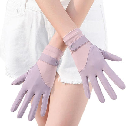 Womens Breathable UV Sun Protection Driving Gloves