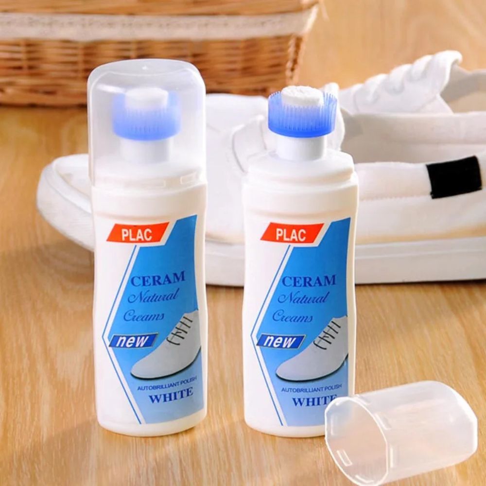 Deep Clean White Leather Shoe Canvas Sneaker Cleaner Polish