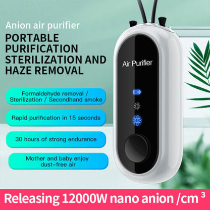 Personal Mini Air Purifier Necklace | Wearable Air Purifier with USB Charging