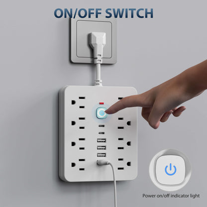14-In-1 Power Strip With Surge Protection