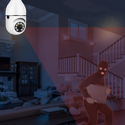 Wireless Indoor /  Outdoor Smart HD Light Bulb Security Camera