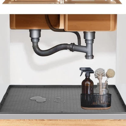 Large Under Kitchen Sink Mat Silicone Protective Liner