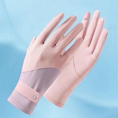 Womens Breathable UV Sun Protection Driving Gloves