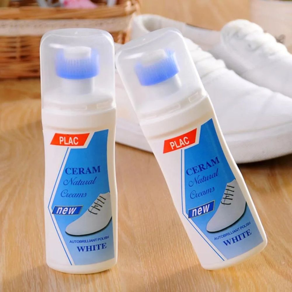 Deep Clean White Leather Shoe Canvas Sneaker Cleaner Polish