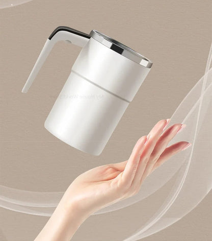 Rechargeable Self-Stirring Coffee Mug – Portable Electric Stainless Steel Mixer with Magnetic Rotation for Effortless Brewing