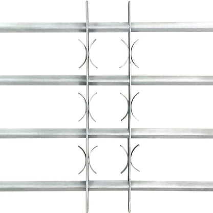 Adjustable safety grille for windows with 3 crossbars 700-1050 mm