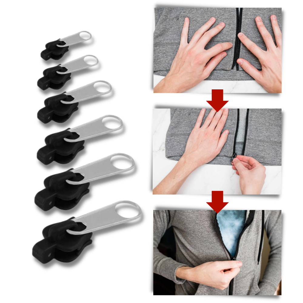 Clip-on slider to replace zippers