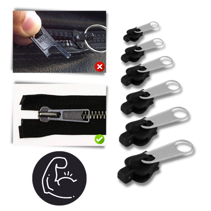 Clip-on slider to replace zippers